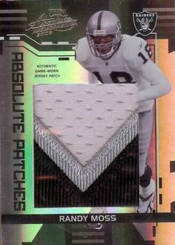 2006 Playoff Absolute Memorabilia - Absolute Patches Prime #AP-15 Randy Moss Front