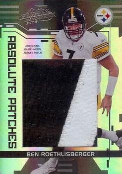 2006 Playoff Absolute Memorabilia - Absolute Patches Prime #AP-17 Ben Roethlisberger Front