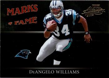 2006 Playoff Absolute Memorabilia - Marks of Fame Gold #MF-33 DeAngelo Williams Front