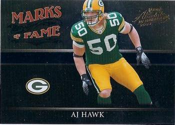 2006 Playoff Absolute Memorabilia - Marks of Fame Gold #MF-46 A.J. Hawk Front