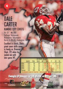 1997 Stadium Club #4 Dale Carter Back