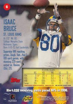1997 Stadium Club #6 Isaac Bruce Back