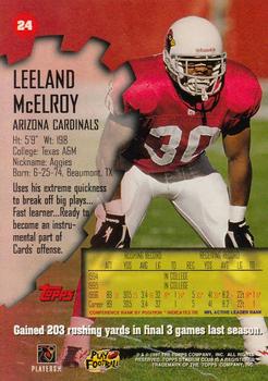 1997 Stadium Club #24 Leeland McElroy Back