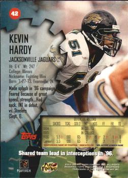 1997 Stadium Club #42 Kevin Hardy Back