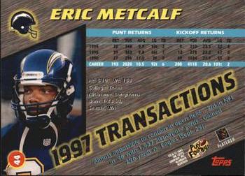 1997 Stadium Club #44 Eric Metcalf Back