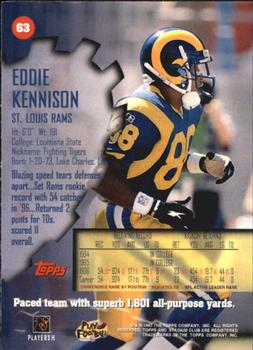 1997 Stadium Club #63 Eddie Kennison Back