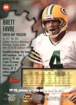 1997 Stadium Club #65 Brett Favre Back