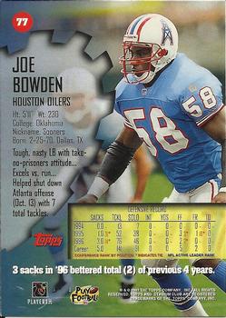 1997 Stadium Club #77 Joe Bowden Back