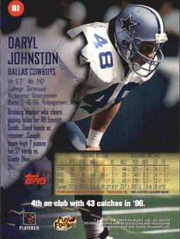 1997 Stadium Club #81 Daryl Johnston Back