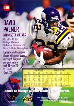 1997 Stadium Club #110 David Palmer Back