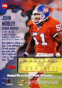1997 Stadium Club #143 John Mobley Back