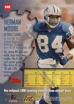 1997 Stadium Club #145 Herman Moore Back