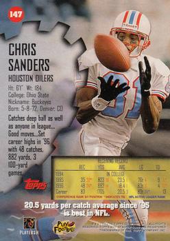 1997 Stadium Club #147 Chris Sanders Back