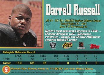 1997 Stadium Club #149 Darrell Russell Back