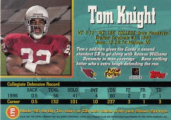 1997 Stadium Club #175 Tom Knight Back