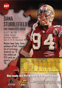 1997 Stadium Club #207 Dana Stubblefield Back