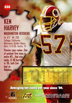 1997 Stadium Club #233 Ken Harvey Back