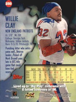 1997 Stadium Club #250 Willie Clay Back