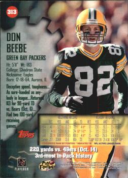 1997 Stadium Club #313 Don Beebe Back