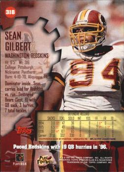 1997 Stadium Club #318 Sean Gilbert Back