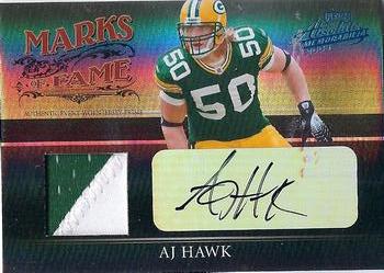 2006 Playoff Absolute Memorabilia - Marks of Fame Material Autographs Prime Spectrum #MF-46 A.J. Hawk Front