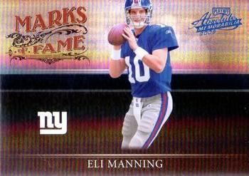 2006 Playoff Absolute Memorabilia - Marks of Fame Spectrum #MF-16 Eli Manning Front