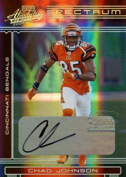 2006 Playoff Absolute Memorabilia - Spectrum Gold Autographs #34 Chad Johnson Front