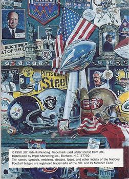 1990 Pro Set Collect-A-Books - Super Bowl Story #NNO Super Bowl Story Back