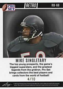 2023 Pro Set Metal - Retro #RB-68 Mike Singletary Back