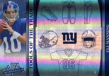 2006 Playoff Absolute Memorabilia - Tools of the Trade Blue Spectrum #TOT-56 Eli Manning Front