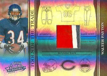 2006 Playoff Absolute Memorabilia - Tools of the Trade Material Black Spectrum #TOT-144 Walter Payton Front
