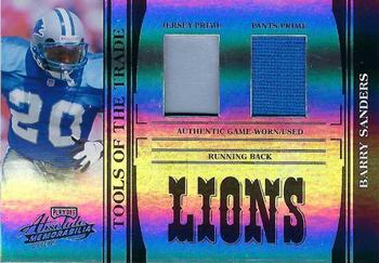 2006 Playoff Absolute Memorabilia - Tools of the Trade Material Double Black Spectrum #TOT-13 Barry Sanders Front