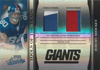 2006 Playoff Absolute Memorabilia - Tools of the Trade Material Double Black Spectrum #TOT-74 Jeremy Shockey Front