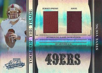 2006 Playoff Absolute Memorabilia - Tools of the Trade Material Double Black Spectrum #TOT-127 Steve Young Front
