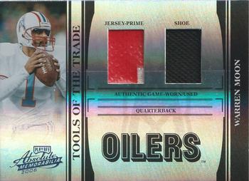 2006 Playoff Absolute Memorabilia - Tools of the Trade Material Double Black Spectrum #TOT-145 Warren Moon Front