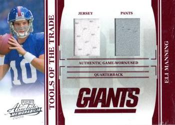 2006 Playoff Absolute Memorabilia - Tools of the Trade Material Double Red #TOT-56 Eli Manning Front