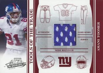 2006 Playoff Absolute Memorabilia - Tools of the Trade Material Red #TOT-6 Amani Toomer Front