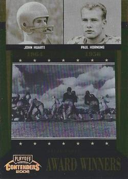 2006 Playoff Contenders - Award Winners Gold #AW-41 John Huarte / Paul Hornung / John Lattner / John Lujack Front