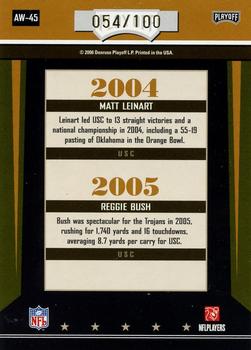 2006 Playoff Contenders - Award Winners Holofoil #AW-45 Matt Leinart / Reggie Bush Back