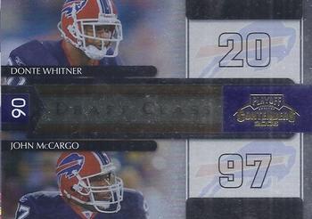 2006 Playoff Contenders - Draft Class #DC-8 Donte Whitner / John McCargo Front