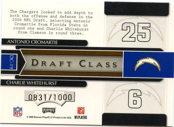 2006 Playoff Contenders - Draft Class #DC-19 Antonio Cromartie / Charlie Whitehurst Back