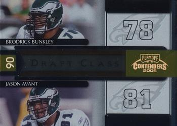 2006 Playoff Contenders - Draft Class Gold #DC-14 Brodrick Bunkley / Jason Avant Front