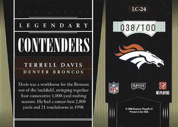 2006 Playoff Contenders - Legendary Contenders Holofoil #LC-24 Terrell Davis Back