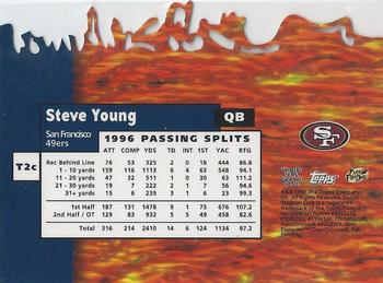 1997 Stadium Club - Triumvirate II #T2C Steve Young Back