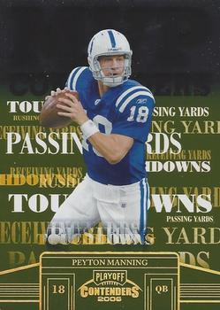 2006 Playoff Contenders - MVP Contenders Gold #MVP-3 Peyton Manning Front