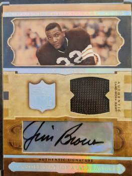 2006 Playoff National Treasures - 50th Anniversary Team Materials Signature #NFL50-JB Jim Brown Front