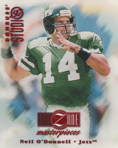 1997 Studio - Red Zone Masterpieces #13 Neil O'Donnell Front