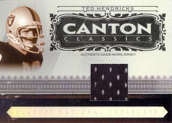 2006 Playoff National Treasures - Canton Classics Materials #CC-TH Ted Hendricks Front