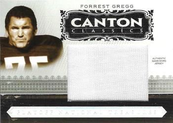 2006 Playoff National Treasures - Canton Classics Materials Jumbo Jerseys #CC-FG Forrest Gregg Front