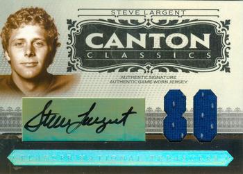 2006 Playoff National Treasures - Canton Classics Materials Signature Jersey Number #CC-SL Steve Largent Front